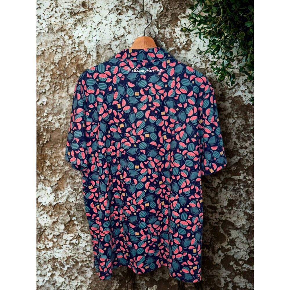 William Murray Seed Spitters Polo Shirt Golf Watermelon Print Men's Large NWOT - Picture 10 of 10
